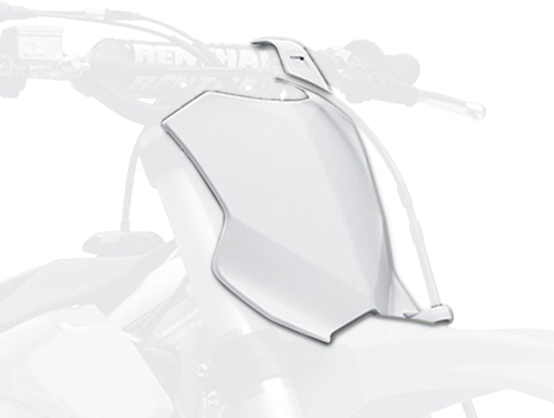 Front Number Plate OEM / White For Kawasaki KX 100