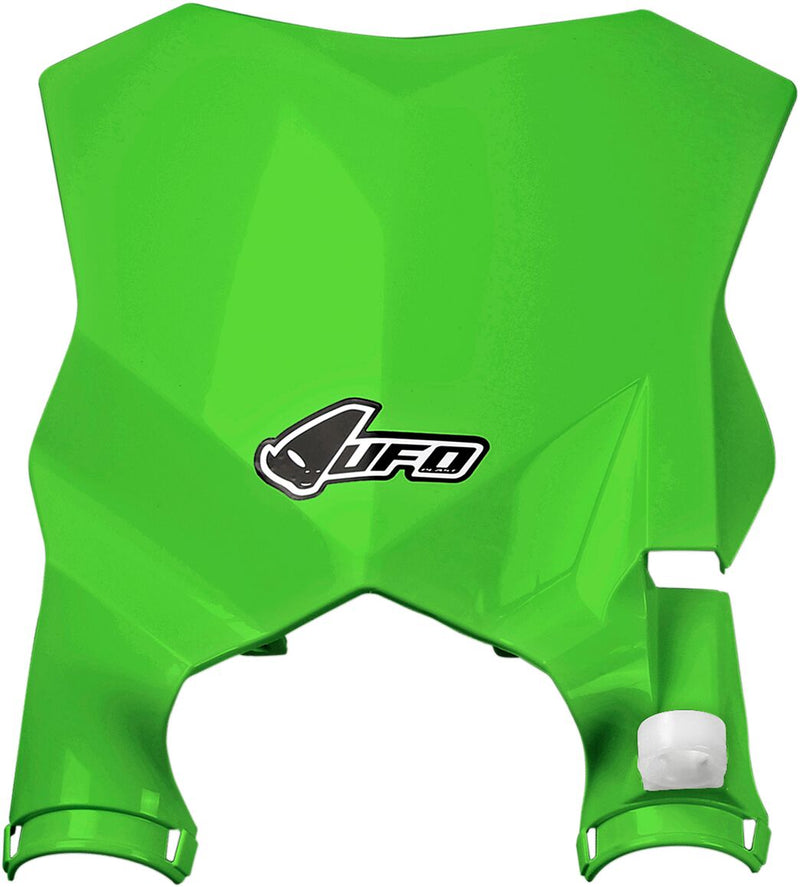 Stadium Number Plate With Fork Guards KX Green For Kawasaki KX 250