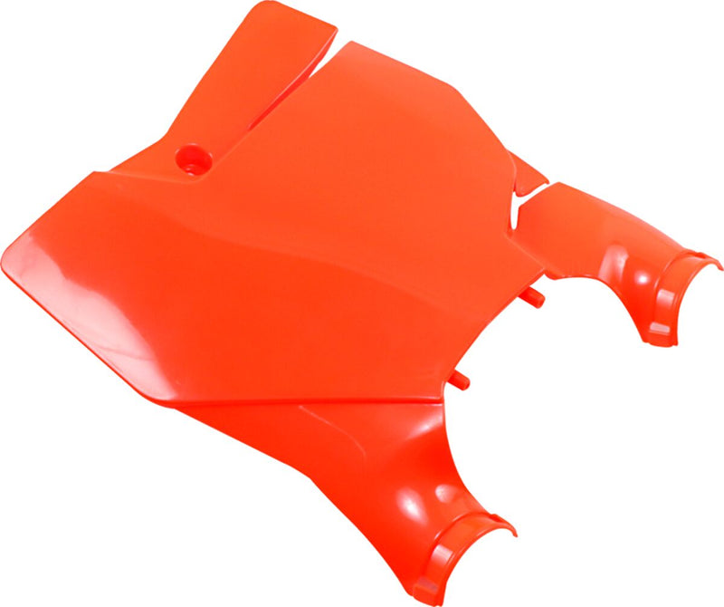 Stadium Number Plate With Fork Guards Fluorescent Orange For KTM SX 125