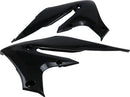 Powerflow Intake Radiator Shrouds Black For Yamaha WR 250 F 2020-2024