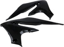 Powerflow Intake Radiator Shrouds Black For Yamaha WR 250 F 2020-2024