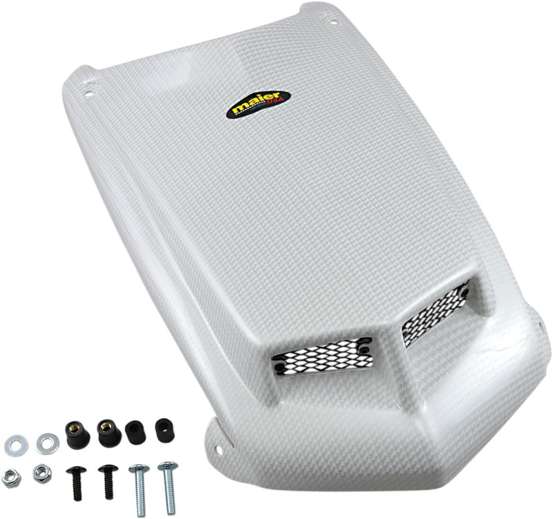 Replacement Hood Carbon Fiber / White For Honda TRX 450 ER 2006-2014