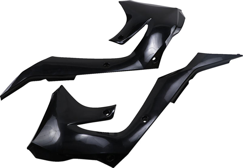 Powerflow Intake Radiator Shrouds Black For Kawasaki KX 250 2021-2024