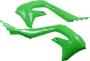 Powerflow Intake Radiator Shrouds Green For Kawasaki KX 250 2021-2024