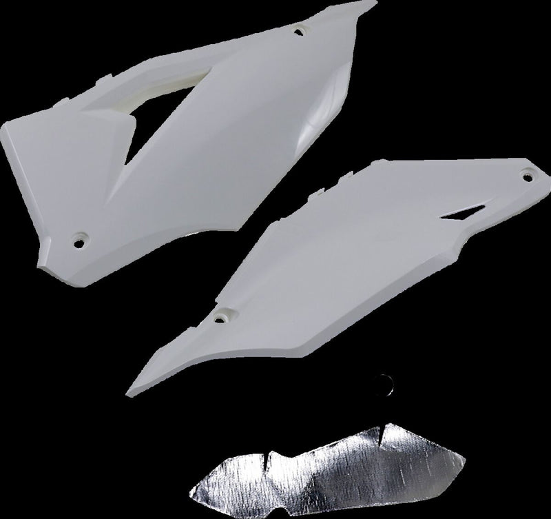 Side Number Panels White For Kawasaki KX 250 2021-2024