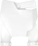Stadium Number Plate With Fork Guards White For KTM SX 65