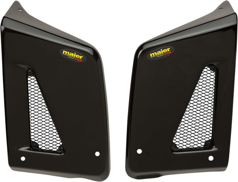 Replacement Radiator Plastic Black For Kawasaki KLR 650 1987-2007