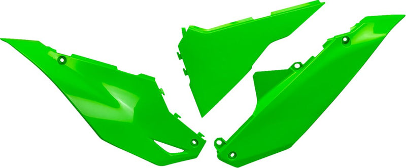 Replacement Side Panels Fluorescent Green For Kawasaki KX 450