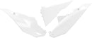 Replacement Side Panels White For Kawasaki KX 450