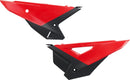 Replacement Side Panels Black / Red For Honda CRF 250 R
