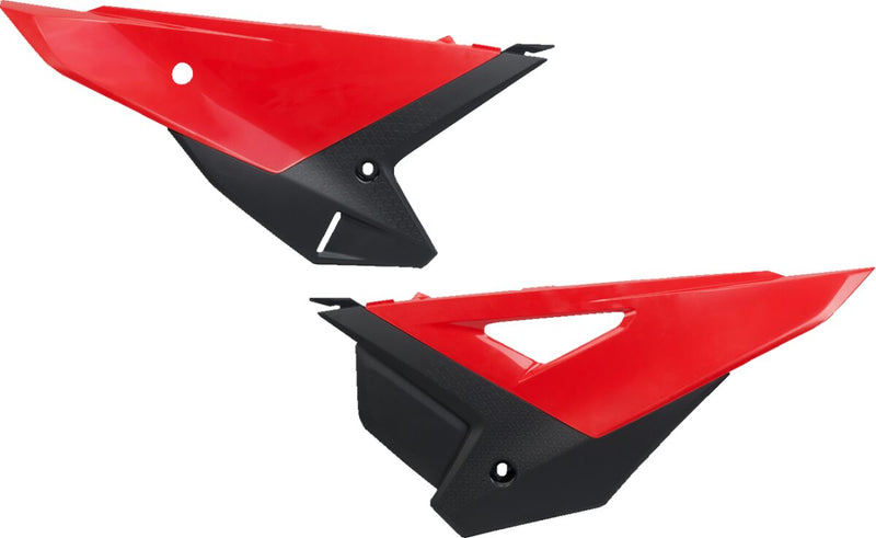 Replacement Side Panels Black / Red For Honda CRF 250 R