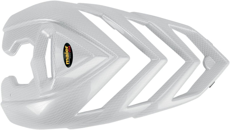 Replacement Hood Carbon Fiber / White For Yamaha YFM 700 R 2006-2008