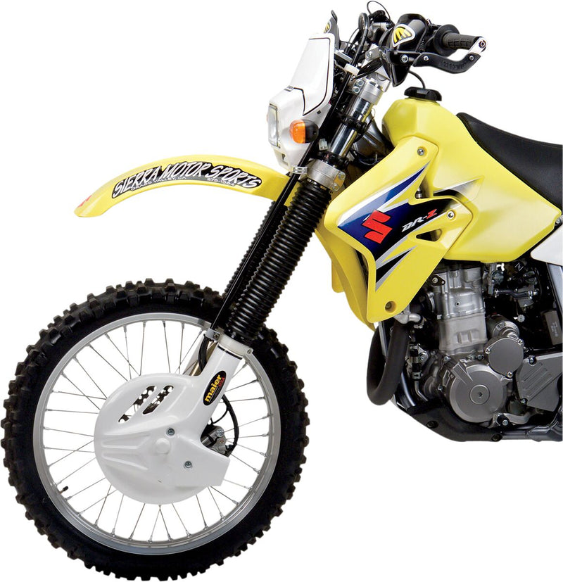 Fork/Disc Guard Kit White For Suzuki DR-Z 400 E 2000-2007