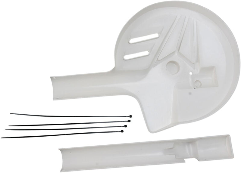Fork/Disc Guard Kit White For Suzuki DR 650 SE 1996-2018