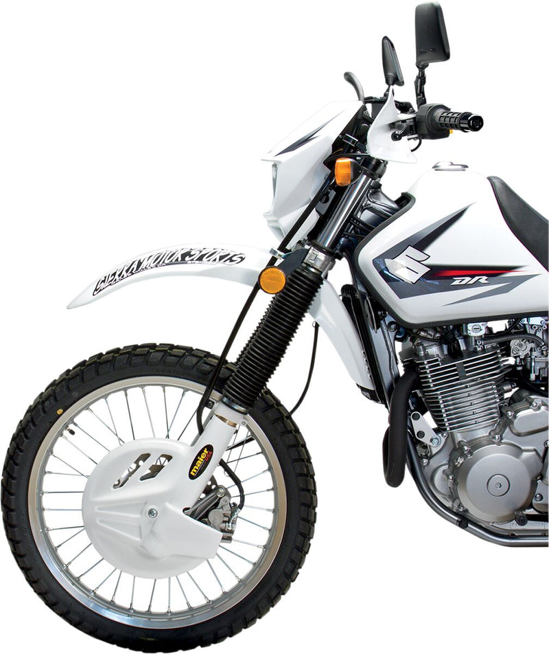 Fork/Disc Guard Kit White For Suzuki DR 650 SE 1996-2018