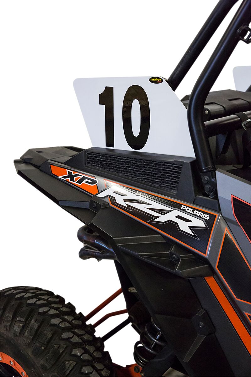 Replacement Number Plates White For Polaris RZR XP 1000 4X4 2014-2018