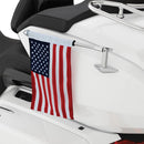 Folding Flag Pole With US Flag Chrome For Honda GL 1800 ABS 2018-2020