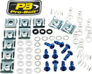 Aluminium Quick Release Studs Blue - 4 MM