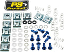 Aluminium Quick Release Studs Blue - 4 MM