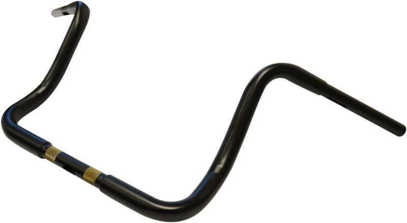 1-1/4" Touring Ape Hanger 12 Inch Handlebar Black / Flat For Harley Davidson FLHT 1340 - 25.4 MM