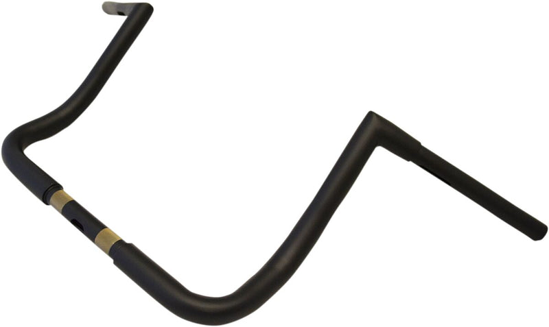 1-1/4" Twin Peaks Touring Handlebar Black / Flat For Harley Davidson FLHT 1340 - 25.4 MM