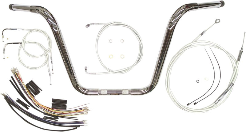 1-1/4" Caliber Handlebar Installation Kit Chrome For Harley Davidson FLSTFB 1584 - 25.4 MM