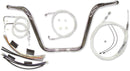 1-1/4" Caliber Handlebar Installation Kit Chrome For Harley Davidson FLST 1450 - 25.4 MM
