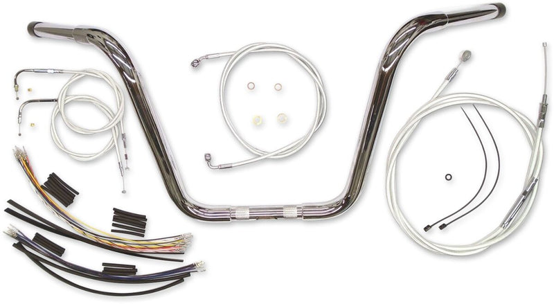 1-1/4" Caliber Handlebar Installation Kit Chrome For Harley Davidson FLST 1450 - 25.4 MM