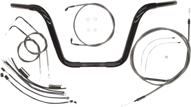 1-1/4" Caliber Handlebar Installation Kit Black / Gloss For Harley Davidson FLS 1690 - 32 MM