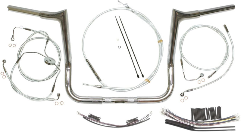 1-1/4" Viking Handlebar Installation Kit Chrome For Harley Davidson FLHT 1584 ABS - 32 MM