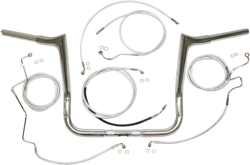 1-1/4" Viking Handlebar Installation Kit Chrome For Harley Davidson FLHTCU 1690 - 25.4 MM