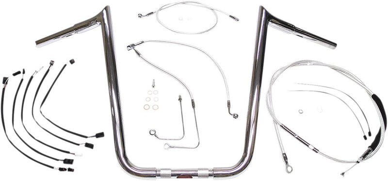 1-1/4" Viking Handlebar Installation Kit Chrome For Harley Davidson FLS 1690 ABS - 25.4 MM