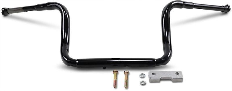 1-1/2" Grande Touring Ape Hanger Handlebar Black / Gloss For Harley Davidson FLHT 1750 ABS - 38 MM