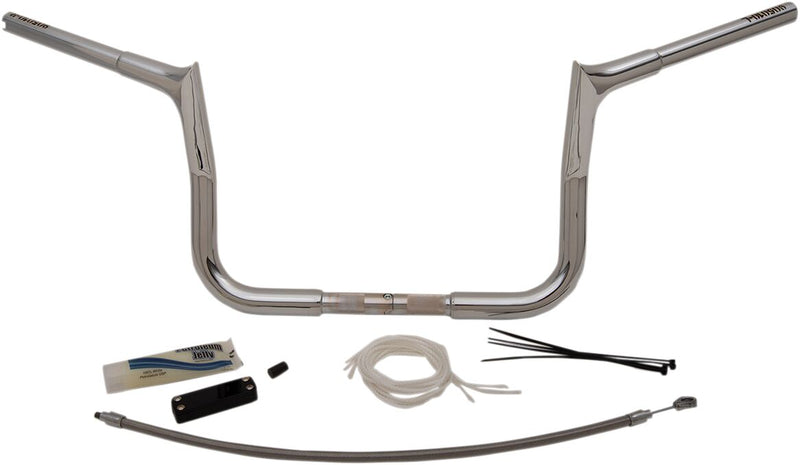 1-1/4" EZ Install Pointed Top Handlebar Kit Chrome - 91.5 CM