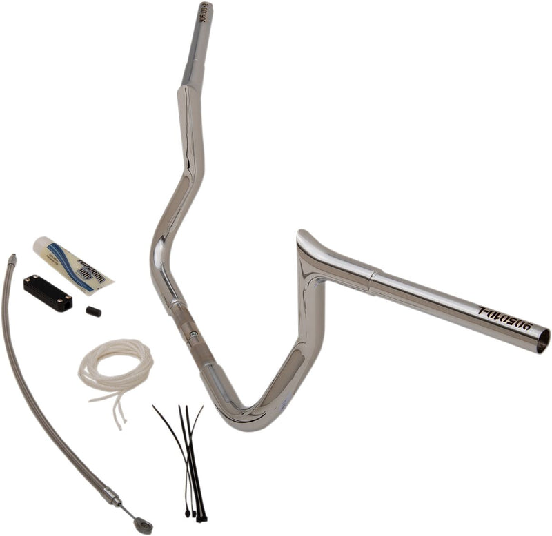 1-1/4" EZ Install Pointed Top Handlebar Kit Chrome - 91.5 CM