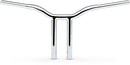 Kage Fighter Welded Straight-Riser Handlebar Chrome - 12 Inch