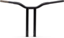 Kage Fighter Welded Straight-Riser Handlebar Black / Gloss - 16 Inch