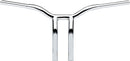 Kage Fighter Welded Bent-Riser Handlebar Chrome - 12 Inch