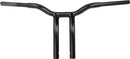 Kage Fighter Welded Bent-Riser Handlebar Black / Gloss - 12 Inch