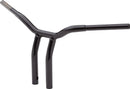 Kage Fighter Welded Bent-Riser Handlebar Black / Gloss - 12 Inch