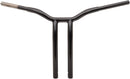 Kage Fighter Welded Bent-Riser Handlebar Black / Gloss - 16 Inch