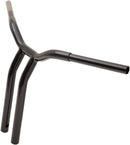 Kage Fighter Welded Bent-Riser Handlebar Black / Gloss - 16 Inch