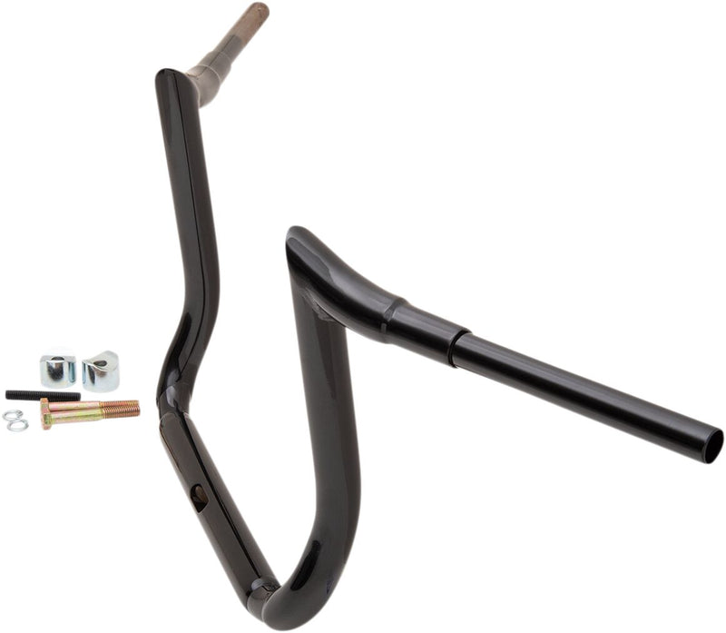 1-1/2" Grande Prime Ape Hanger 12 Inch Handlebar Black For Harley Davidson FLHC - 38 MM