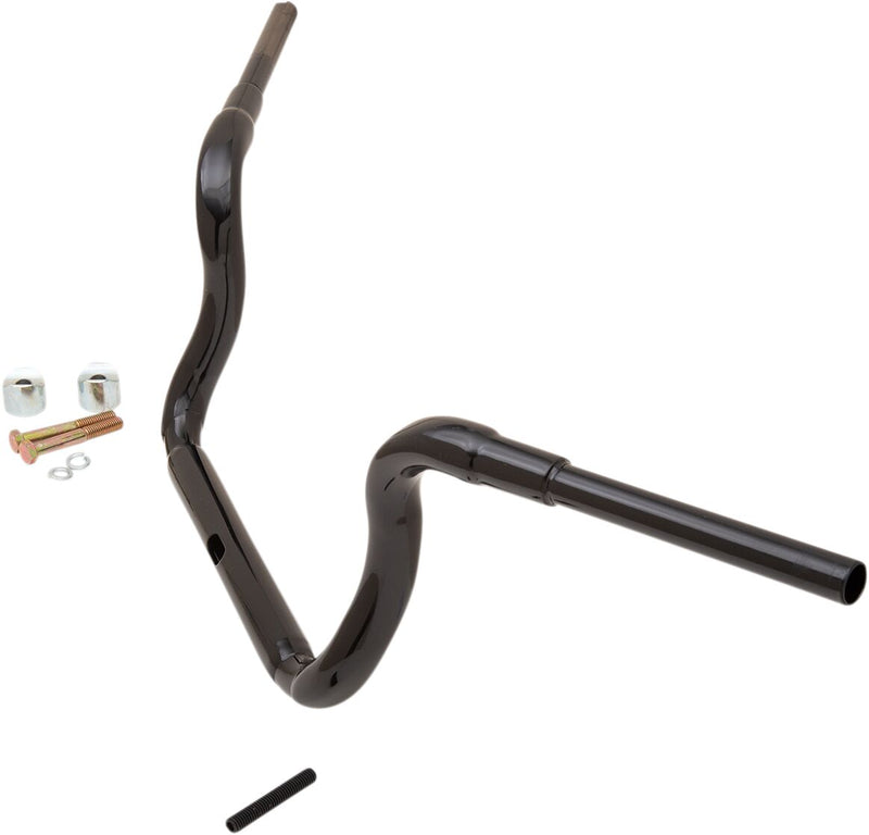 1-1/2" Grande Traditional Ape Hanger Handlebar Black / Gloss For Harley Davidson FLHC - 25.4 MM
