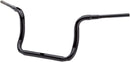 1-1/2" Grande Traditional Ape Hanger 12 Inch Handlebar Black / Gloss For Harley Davidson FLHC - 25.4 MM