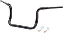 1-1/2" Grande Traditional Ape Hanger 12 Inch Handlebar Black / Gloss For Harley Davidson FLHC - 25.4 MM