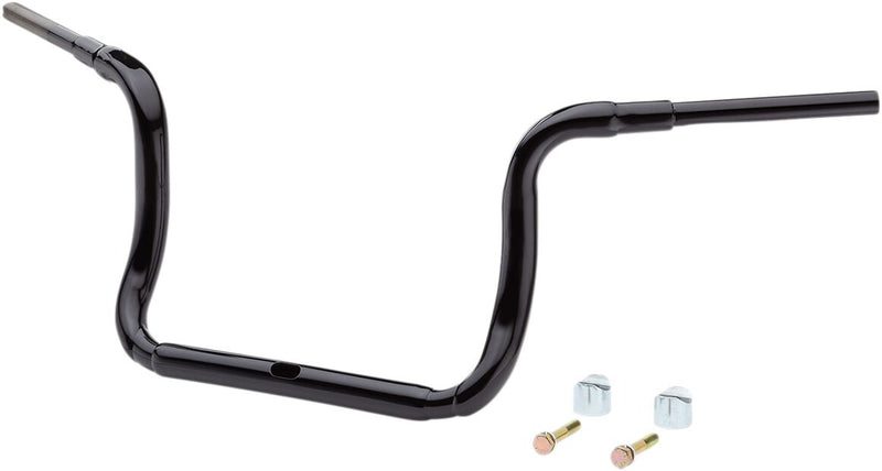 1-1/2" Grande Traditional Ape Hanger 12 Inch Handlebar Black / Gloss For Harley Davidson FLHC - 25.4 MM