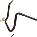 1-1/2" Grande Traditional Ape Hanger 16 Inch Handlebar Black / Gloss For Harley Davidson FLHC - 25.4 MM