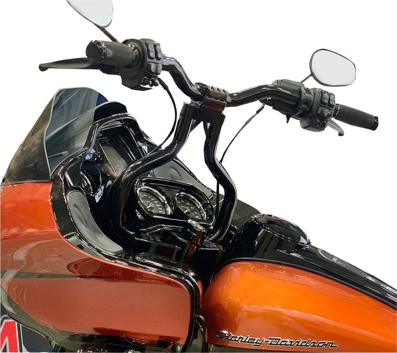 Double Walled Road Glide Kage Fighter T-Bar Black / Gloss For Harley Davidson FLTRK 1868 ABS - 32 MM