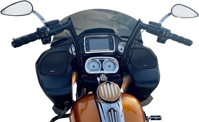 1-1/2" EZ Install Pointed Top Handlebar Black - 26 CM | Vendor No. 806014-B